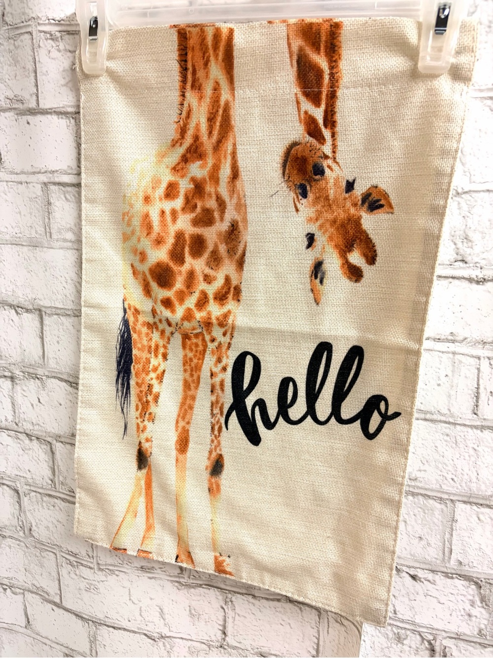 Giraffe Print Cotton Flagpole Decor